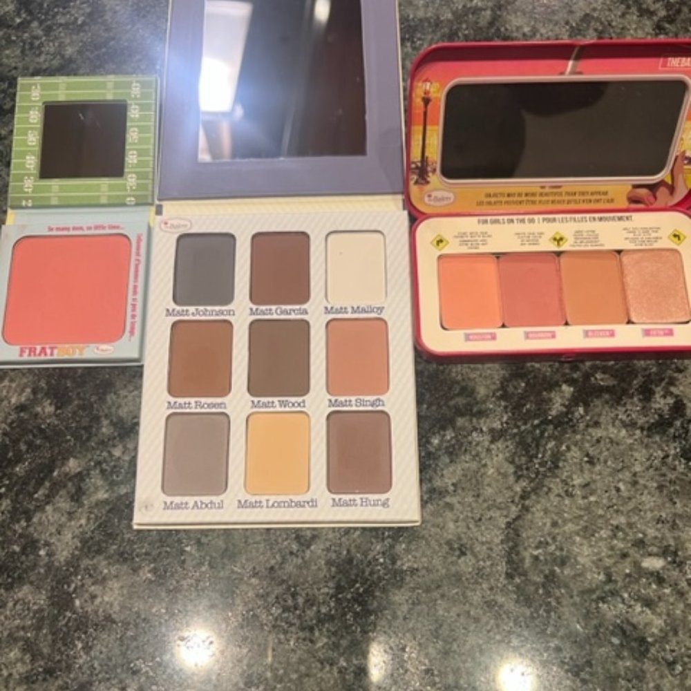 NWOT The Balm Never used Makeup - Eyeshadow Palette, Blush, & Face Palette - Picture 1 of 9